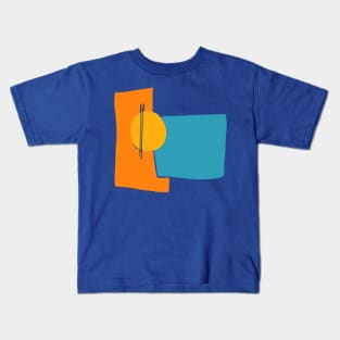 beutiful sunset summer scenery abstract artwork Kids T-Shirt